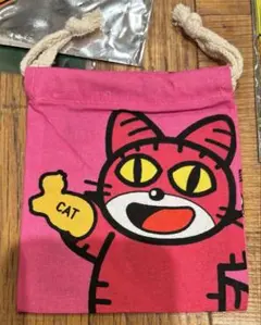 たべっ子どうぶつLAND カラフルミニ巾着 ねこ