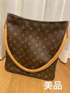 【美品】LOUISVUITTON ルーピング モノグラム バッグ 大きめ肩掛け
