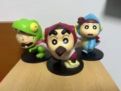 クレヨンしんちゃん オラたちの恐竜日記 カスカベ防衛隊フィギュア 3体セット