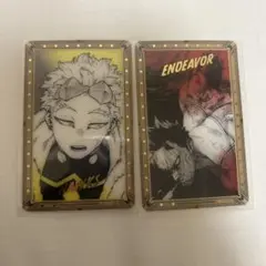 ヒロアカ 箔押しクリアカード エンデヴァー ホークス