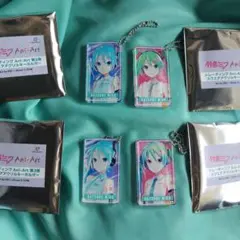 希少♪初音ミク♪アニアート　Ani-Art　アクリルキーホルダー　４点セット