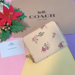 【訳ありお買い得品】新品♡coach コーチ イエロー フラワー 二つ 折 財布