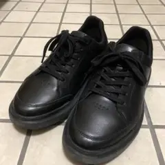 黒靴　ブラック　シューズ　黒　ビジネスシューズ　スニーカー　24.5cm