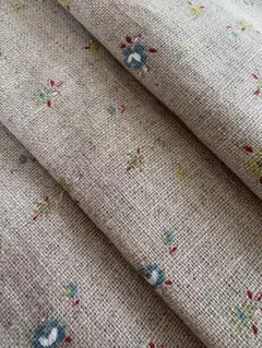 未使用品◆YUWA 花柄 リネン生地　日本製