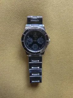 SEIKO 黒ステンレススチール腕時計