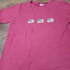PARTY TICKET 　バーガンディ ワッペンTシャツ