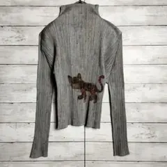 archive プリーツプリーズ 長袖カットソー タイガーキャット 猫