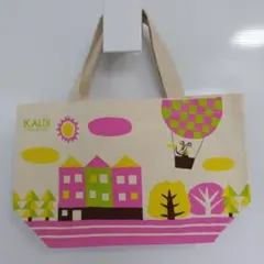 KALDI 　気球柄　キャンバス素材 ト−トバック