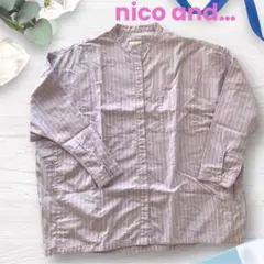 niko and... マーセドルマンバンドシャツ　長袖シャツ　BIG(L)