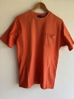 オールドユニクロ　オレンジ ポケットTシャツ L