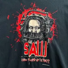 激レア 00s SAW MOVIE Tシャツ ジグソウ ネイビー M