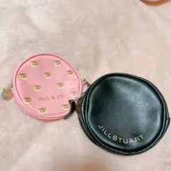 セット Paul & JOE JILLSTUART ポーチ 丸型 ピンク 黒