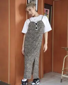 ANAP レオパード　キャミワンピ
