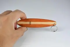 ロングボード型キーホルダー（赤茶）