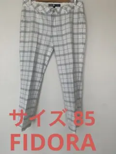 FIDORA メンズ　ゴルフ　チェック柄パンツ サイズ85 USED 速乾 夏用
