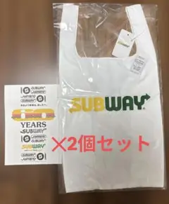 SUBWAYショッピングバッグ/サブウェイ福袋新品/ビームスエコバッグBEAMS
