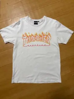 THRASHER フレイムロゴ Tシャツ Lサイズ ホワイト