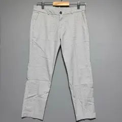 ユニクロ/美品/チェック柄 スラックス レディース\足首/オフィスカジュアル