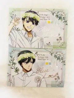 ブルーロック 潔世一 糸師凛 flower crown 購入特典 イラストカード