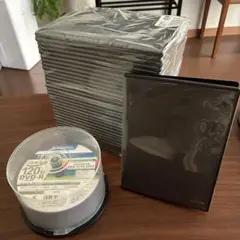 未使用DVD-Rとスリムトールケース　32枚分