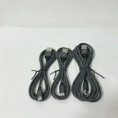 USB Type C ケーブル 【3本セット 1m/1m/2m】3A 急速充電