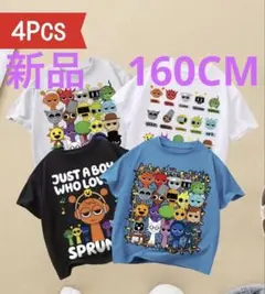 新品　スプランキーカラフルキャラクターTシャツ4枚セット