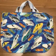新幹線デザイン トートバッグ　通園バッグ