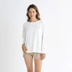 ROXY ホワイト 長袖 ラッシュガード
