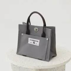 犬印鞄製作所/帆布 グレー トートバッグ