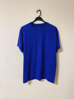 Champion チャンピョン 青い半袖Tシャツ