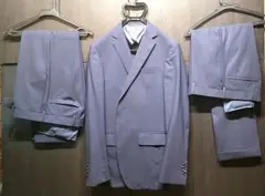 【ほぼ未使用】スーツ上下 スペアパンツ スーツカンパニー ウール 120　紺