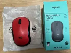 logicool ロジクール　静音マウス M220 レッド 無線 ワイヤレス　赤