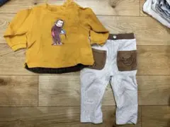 Petit main おさるのジョージ セットアップ 90