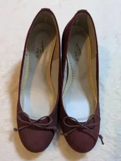 新品リボン付きバレエシューズ