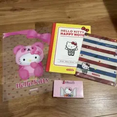 非売品★ハローキティノートメモ＆クリアファイル/パンダキティご当地キティ