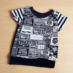 ラベルがいっぱい☆半袖Tシャツ＊９０サイズ