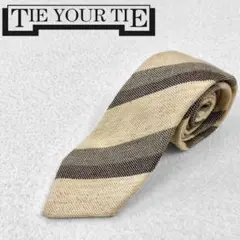 超美品 TIE YOUR TIE|タイユアタイ シルクウールネクタイ イタリア製