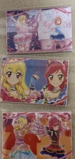 アイカツ 二人でユニット缶バッジ 星宮いちご 音城セイラ 大空あかり 3個セット