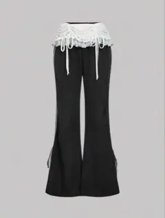 SHEIN ストレートレッグパンツ リボン