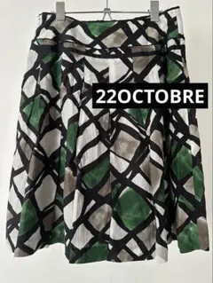 【22OCTOBRE】プリーツ　スカート ひざ丈