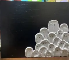 テクスチャーアート おばけの絵画