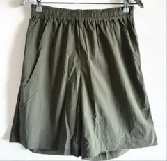 ジェラピケオム　ハーフパンツ　ワッシャーハーフパンツ　　　カーキ色　新品　L