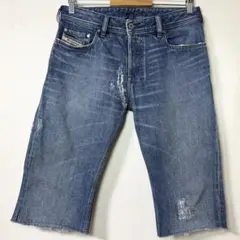 美品 DIESEL ディーゼル デニム ハーフ パンツ ジーンズ 28サイズ