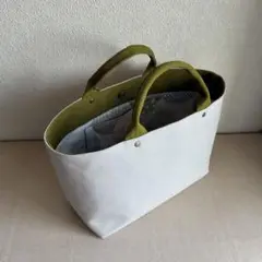 8号帆布トートバッグ　(ペールグレー、抹茶)