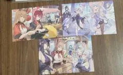 ブルーアーカイブ 周年 描き下ろし ポストカード セット 玄龍門 梅花園