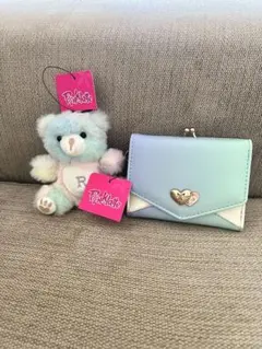 <タグ付き未使用>ピンクラテ 財布＆くまぬいぐるみ
