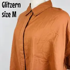 【0275】Glitzern コットンビッグシャツ ブラウン M