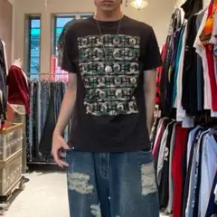DC M テック c-boy y2k アーカイブ カモフラ ロゴプリントTシャツ