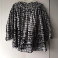 M Nîmes ニーム nimes 花柄 チェック ドットトップス ブラウス
