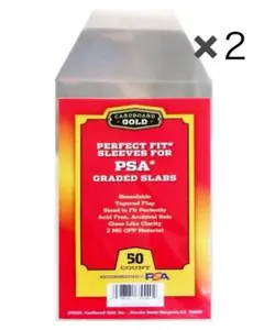 Cardboard Gold PSA用スリーブ 100枚入り